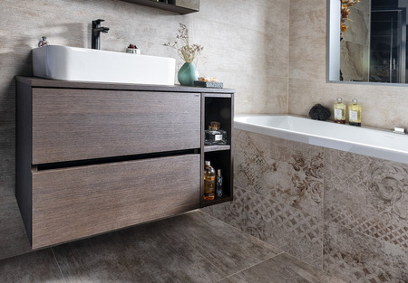 ODETTA szafka umywalkowa 67x50x43,5cm, sosna rustykalna