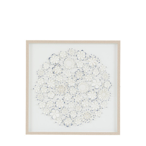 Unfurling Petals Framed Art 680x30x680mm
