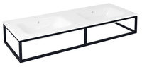 SKA konsola pod umywalkę/blat, 140x22x51cm, czarny mat