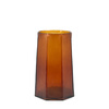 Organic Faceted Hurricane Amber H260mm