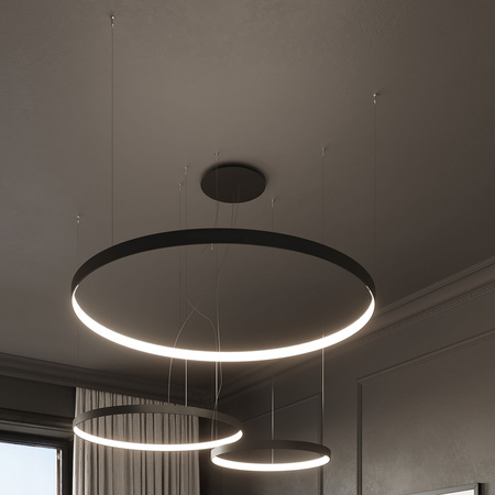 Żyrandol RIO 55 czarny LED 4000K