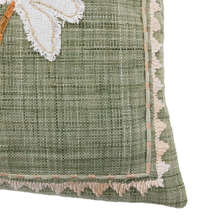 Nohea Emb Palm Tree Cush Sage 450x450mm