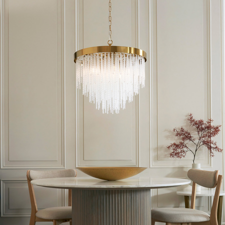 Anistoria 5 Pendant Light Brushed Aged Brass