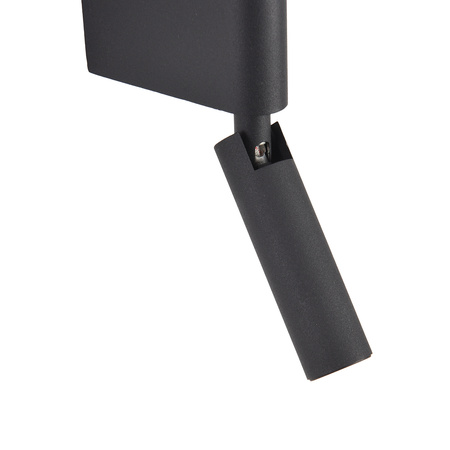Lampa ścienna EXPLORE 43 cm -kinkiet LED do czytania, czarny