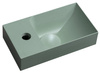 PICCOLINO umywalka betonowa, 30,8x17cm, bateria z lewej strony, zielony mat