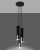 Lampa wisząca LOOPEZ 3P czarny/chrom