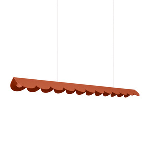 Lampa wisząca BISCUIT ochra czerwona LED 4000K