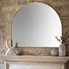 Holworth Overmantle Mirror Gold 1100x900mm