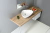 TERUEL umywalka ceramiczna nablatowa 59x39 cm, biała
