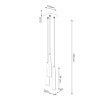 Lampa wisząca PRYSM 3P czarna