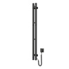 Elektryczny grzejnik łazienkowy Silhouette Quadro 90х1200 Sensor prawa, czarny