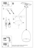 Lampa wisząca ceramiczna FLAWIUSZ