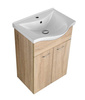 KERAMIA FRESH szafka umywalkowa 51,1x74x34cm, dąb platin