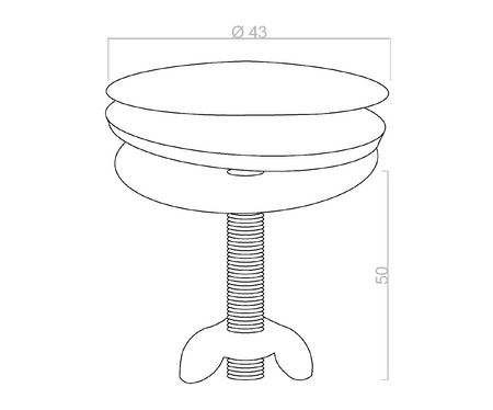 Zaślepka średnica 43mm