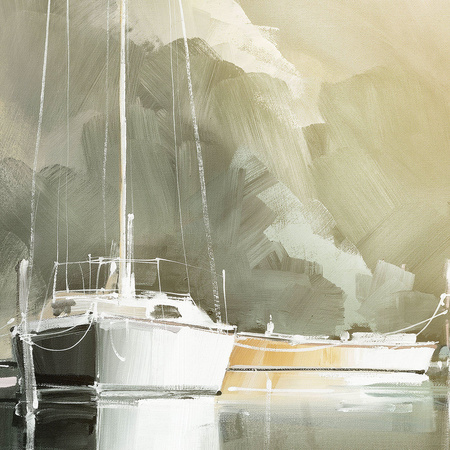 Marina Days Framed Canvas 360x28x590mm
