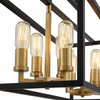 LAMPA WISZĄCA LOFT CZARNO-MOSIĘŻNA WALDORF W8