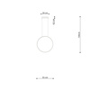 Lampa wisząca RIO 55 czarny LED 4000K