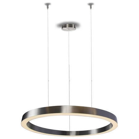 Lampa wisząca CIRCLE 100 cm - LED, ring nikiel szczotkowany