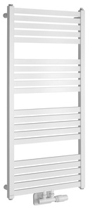 GRUNT grzejnik łazienkowy 500x1050 mm, podłaczenie środkowe, biały