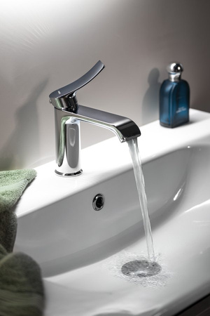 SUGA bateria umywalkowa, chrom