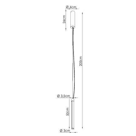 Lampa wisząca TRANG 50 zielona oliwka LED 4000K
