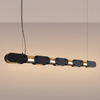Lampa wisząca CHAIN 158 czarna LED 3000K