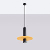 Lampa wisząca PELTA 1 czarna/żółta