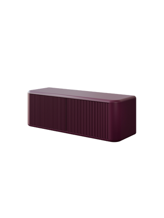 Szafka łazienkowa wisząca z blatem 140 cm welur bordo MAIORI 006-SU140-03