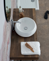 Umywalka nablatowa RACER Tulip 40 cm Biały Połysk