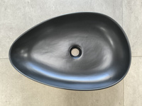 Umywalka nablatowa RACER  NOIR 60 cm Czarny Mat