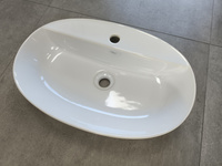 Umywalka nablatowa RACER Carisma Blanc 59 cm Biały Połysk