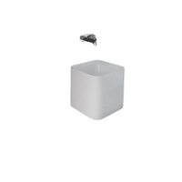 RAK Ceramics PETIT Umywalka nablatowa kwadrat 36 cm biały Połysk