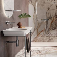 VALET Umywalka podwieszana & nablatowa 92 x 50,5 cm blat P biały połysk