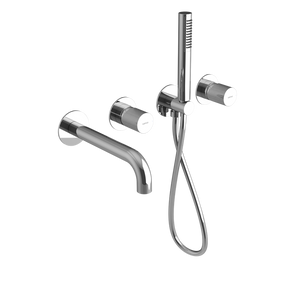 ULTRATAP bateria wannowa podtynkowa, kompletna, 2 wyjścia, chrom