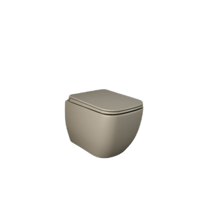 FEELING METROPOLITAN Miska WC podwieszana Rimless cappuccino mat (514) &deska WC w/o capp mat