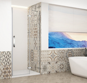 TRINITY CHROME drzwi prysznicowe do wnęki 1000 mm, szkło czyste, prawe