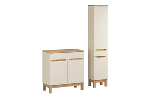 Zestaw meblowy 80cm z blatem i Szafką wysoką