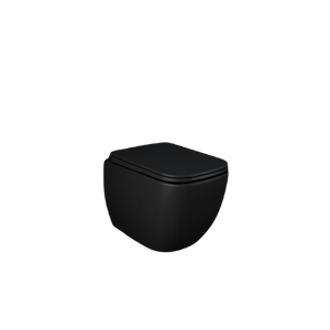 FEELING METROPOLITAN Miska WC podwieszana Rimless czarny mat (504) &deska WC w/o czarny mat