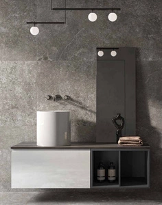 RAK Ceramics PETIT Umywalka nablatowa okrąg 36 X 34 cm biały Połysk z wadą