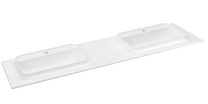 BRAHEA umywalka podwójna 171,6x51,5cm, Rockstone, biały mat