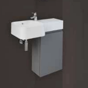 Zestaw PETIT Umywalka kwadrat P, szafka JOY szary