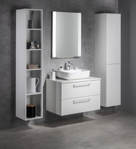 Zestaw łazienkowy CIRASA 81, biały połysk