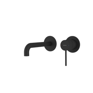 ULTRASAN bateria podtynkowa umywalkowa 2-elementowea, główka 20cm, czarny mat