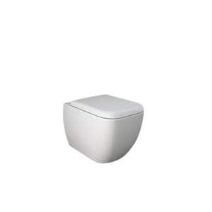Zestaw METROPOLITAN Miska WC podwiesz. Rimless & deska WC  biały połysk