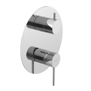 ULTRASAN bateria prysznicowa podtynkowa, 3 wyjścia, obrotowy przełącznik, chrom