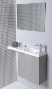 LATUS X VI 80 zestaw łazienkowy, dąb srebrny