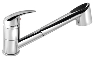 Bateria kuchenna z wysuwaną wylewką, chrom