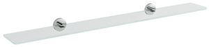 X-ROUND półka szklana 1000mm, chrom/szkło czyste