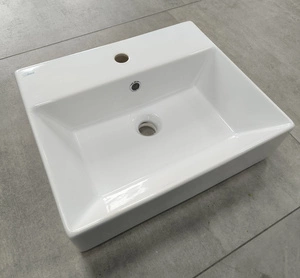 Umywalka nablatowa RACER SORENTO 50 cm Biały Połysk