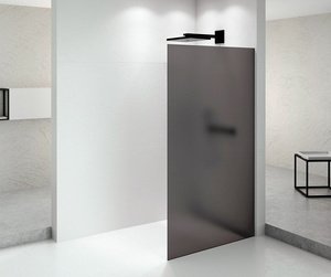 ARCHITEX BLACK MATT walk-in, 762 mm, szkło mat dymione